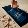 1pz Telo da Spiaggia Design Stemma Coventry City - Morbido, Microfibra Assorbente, Leggero, Ideale per Spiaggia, Feste, Viaggi, Campeggio, Regali per tifosi