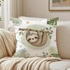 Cute AnimalPrinted Pillow Case Breathable Organic Short Plush Cushion Covers Machine Washable WrinkleResistant Soft Durable