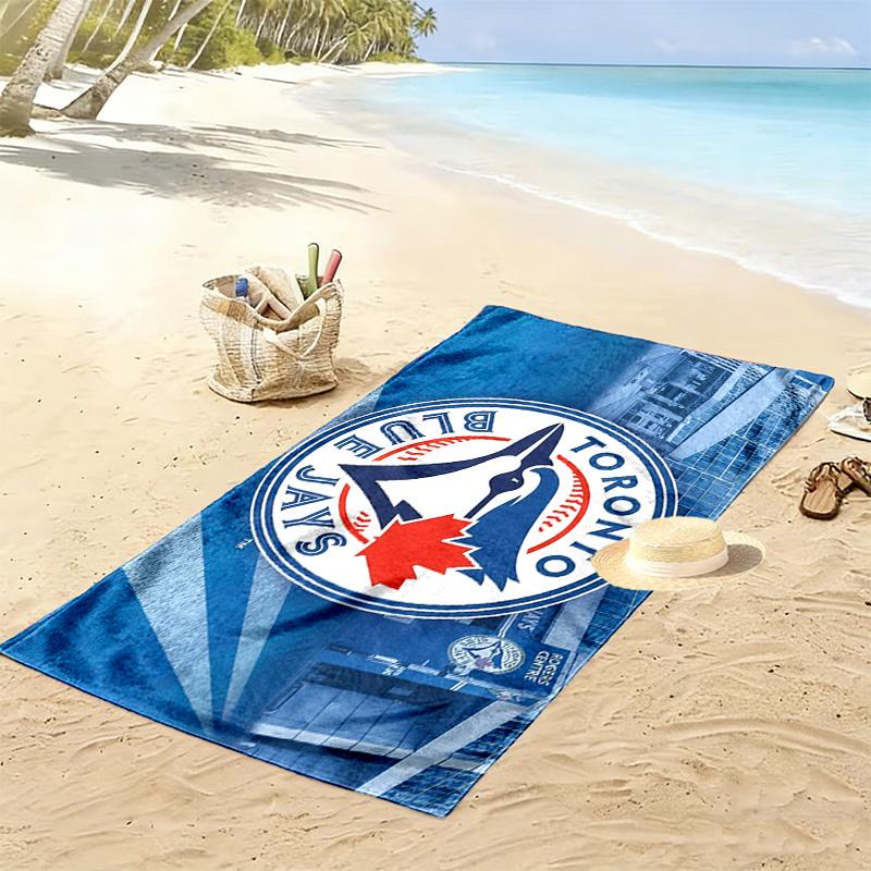 Toronto Blue Jays2 Print Beach Towel, Large Soft Quick Dry Towel for Beach Camping Swimming