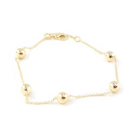 [H5543] - Gold Plated Bracelet 'Choreography'