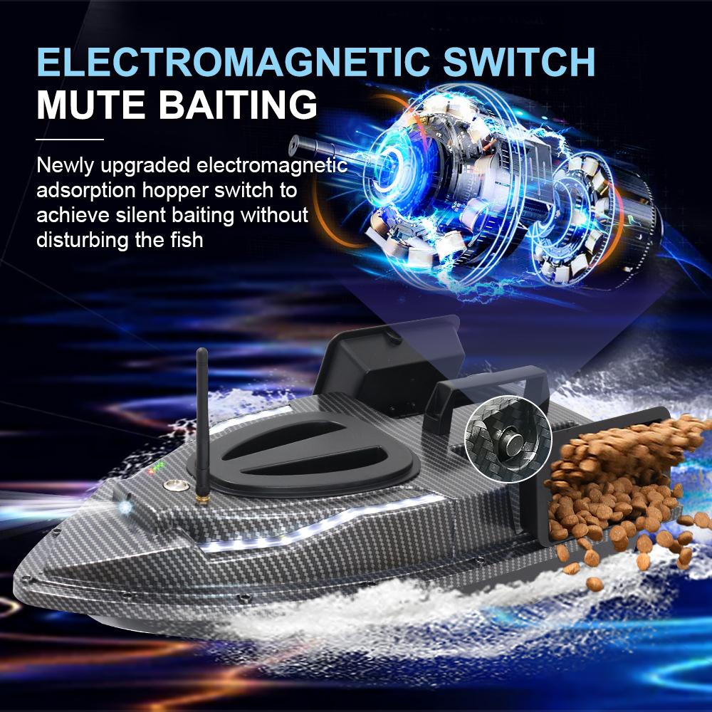 GPS Fishing Bait Boat 500m Remote Control Bait Boat Dual Motor RC Fish Finder 1.5KG Loading Support Automatic Cruise/Return/Route Correction