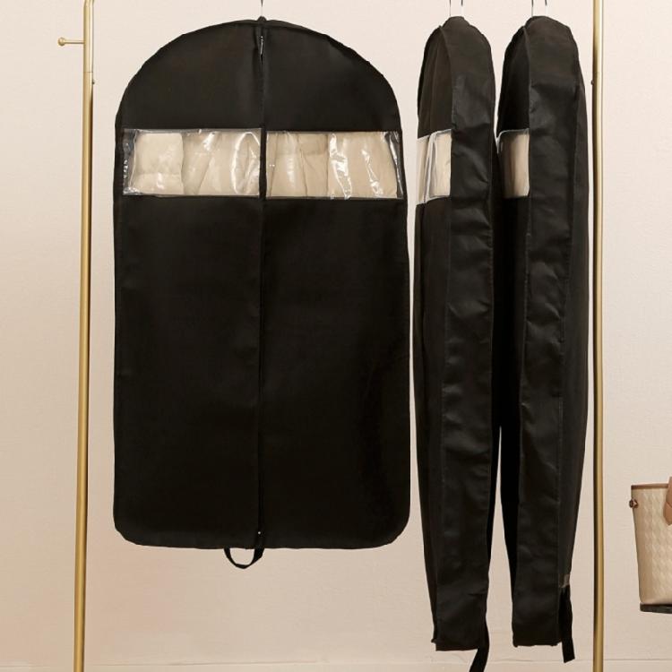 Clear View Clothes Dust Bag Thickened Waterproof Fabric For Hanging Garment Storage
