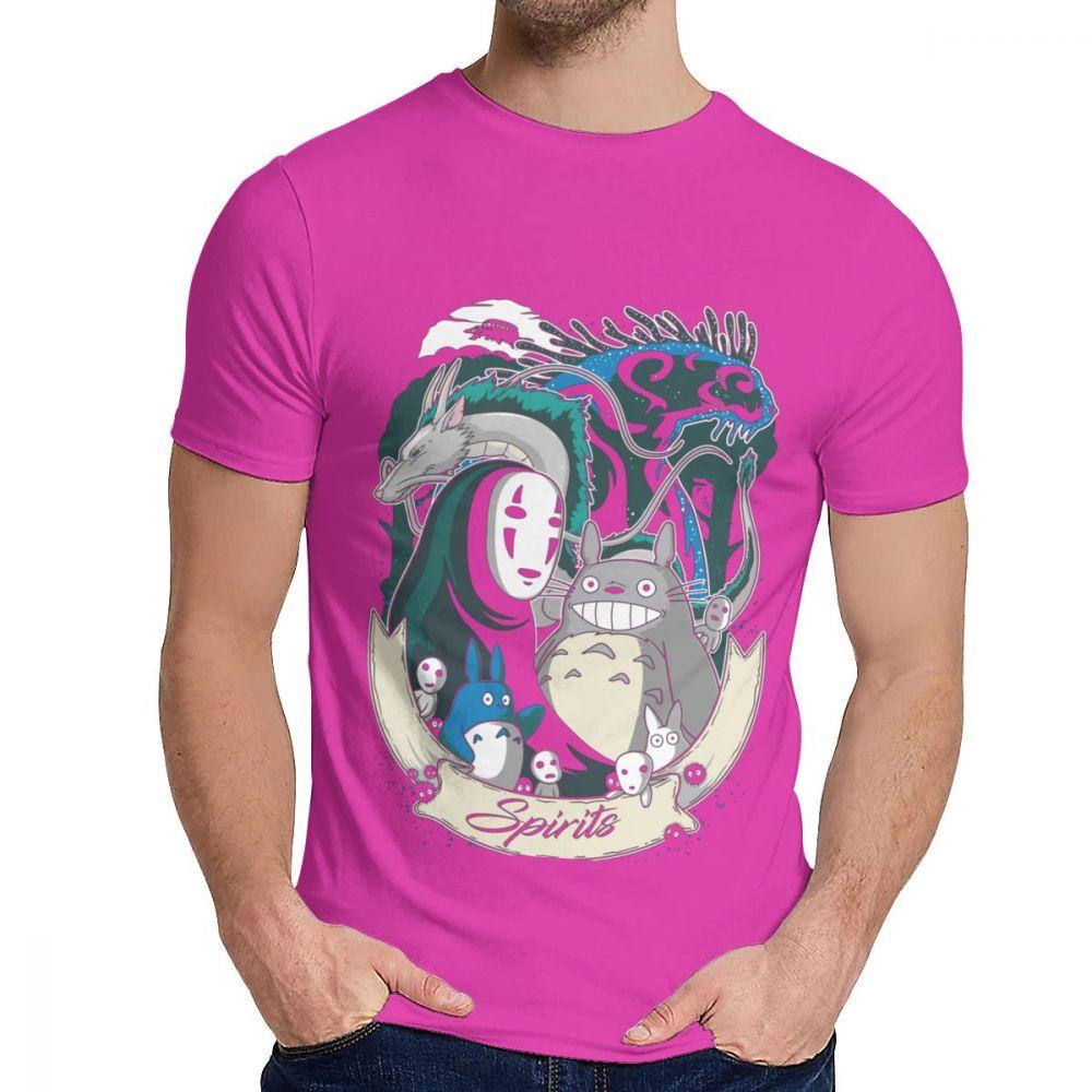 Studio Ghibli Totoro Spirit Away White Dragon Haku T Shirt Fashion Crewneck Custom Men S Harajuku