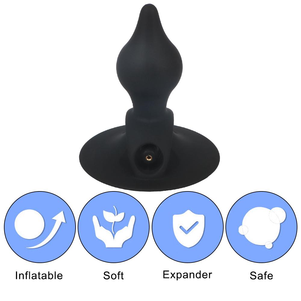 Analplug mit starkem Sog, aufblasbar, 41–112 mm, Analdilator, Prostatamassager, Sexspielzeug für Frauen und Männer, tragbar