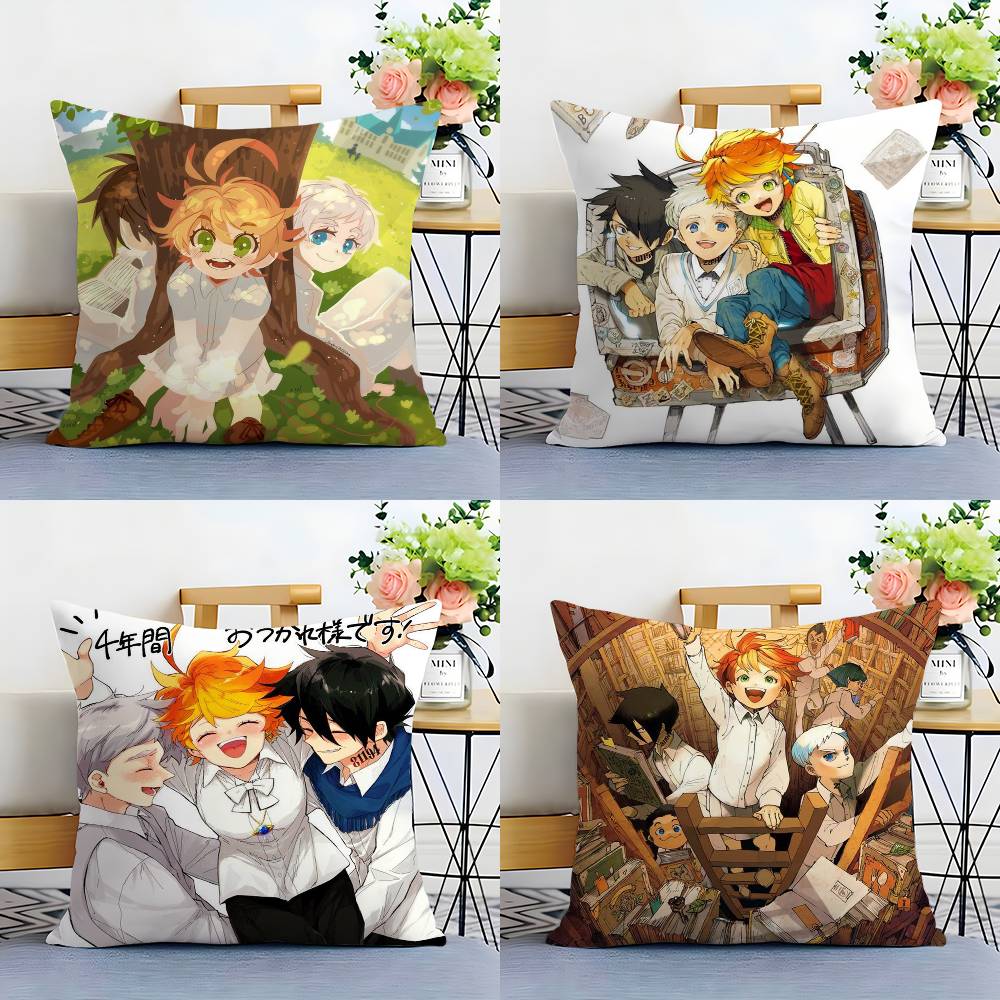 The Promised N-Neverland Pillow Case Sofa Living Room Bedroom Double-sided Printing Square Cushion Nap Time Cushion Cover