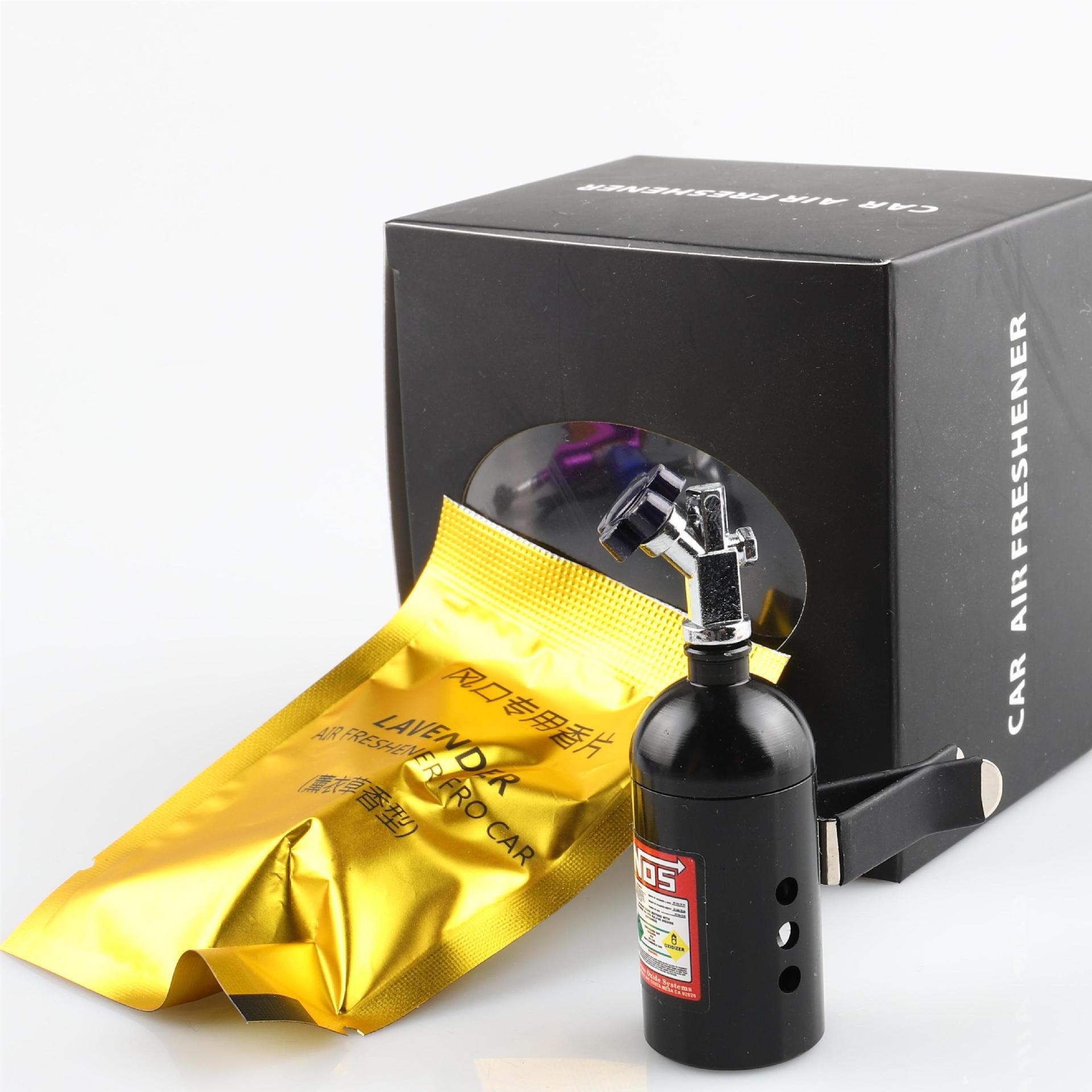 

Car Perfume Diffuser Nitrogen Bottle Air Conditioning Outlet Solid Perfume Decorative Pendant Aromatherapy Refill Freshener фіолетовий