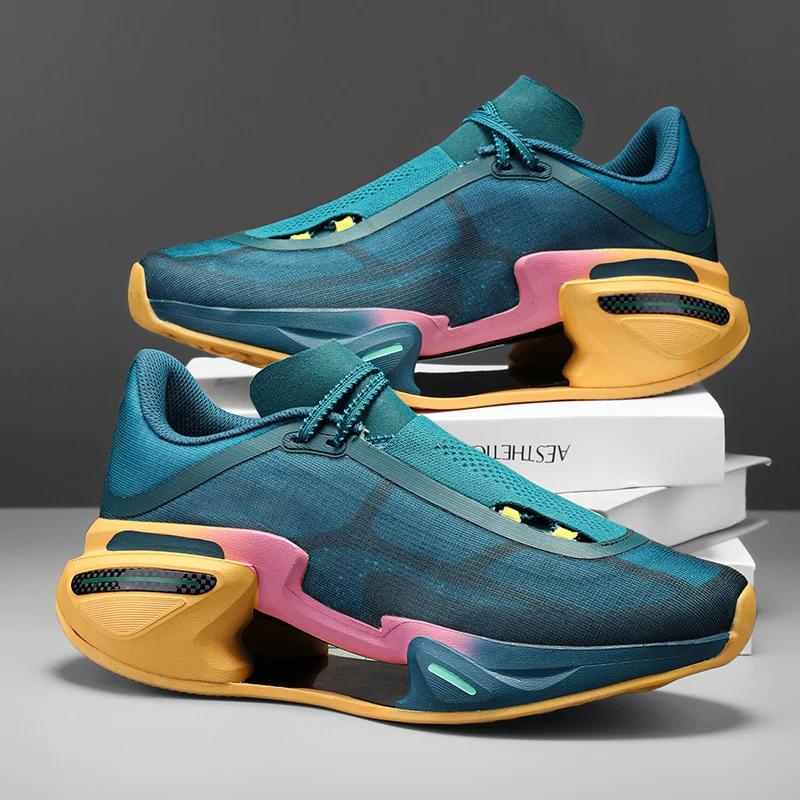 New Running Shoes for Men and Women Carbon Plate Stable Support Non-Slip Rebound Breathable Thick-Soled Sports Shoes
