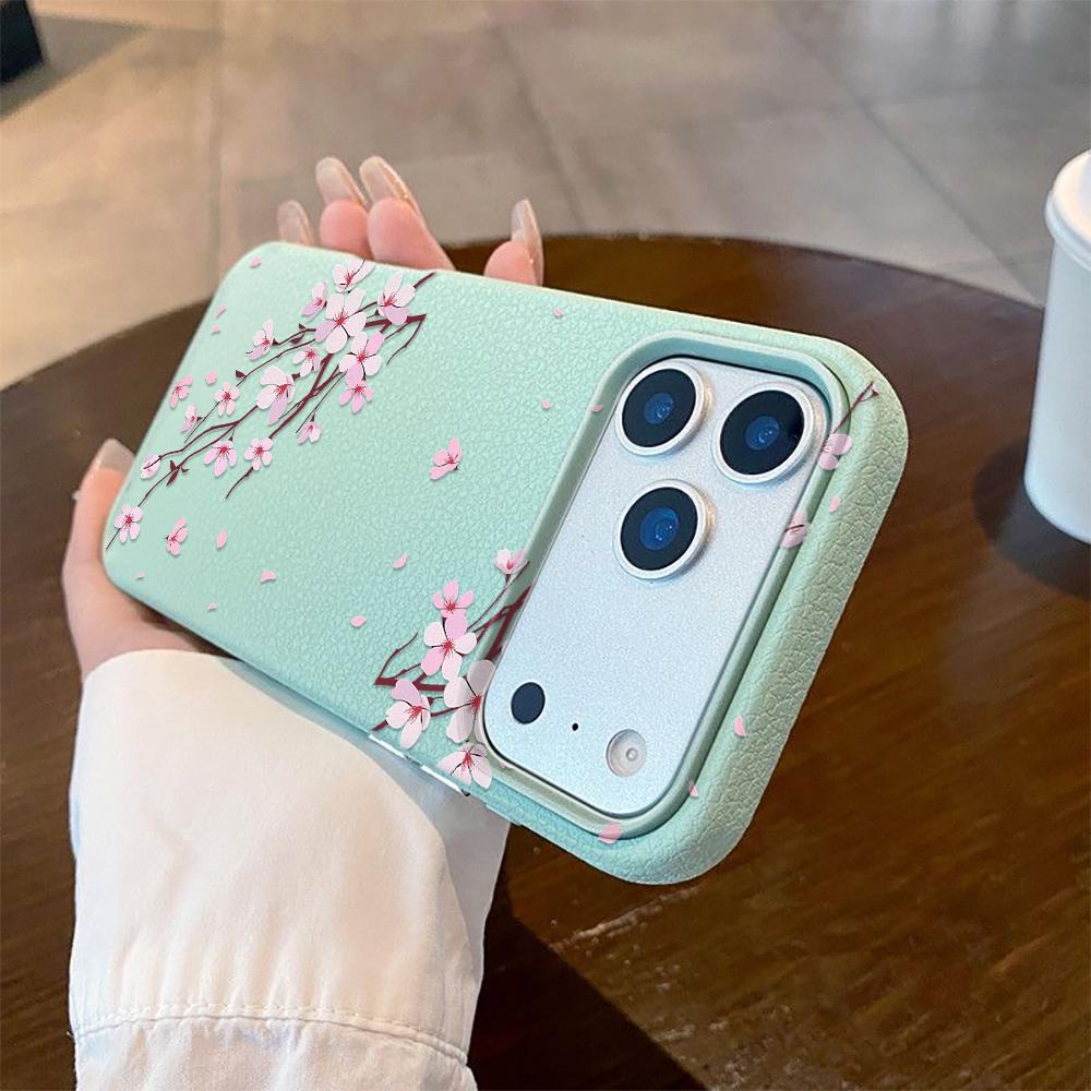 Pink Peach Blossoms Phone Case For iPhone 17 Pro Case iPhone 17 16 Pro 13 12 11 14 15 Pro Max 15 Plus Air Shockproof Soft Cover