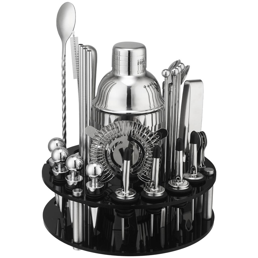 Edelstahl Barkeeper Set Selbstlernender Cocktail Shaker Shaker Shaker Shaker Werkzeug Shaker Bar Shaker