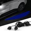 2PCS Car Rearview Mirror Welcome Lamp Blade Light Carpet Projection Lamp Laser Beam Carpet Lamp Universal
