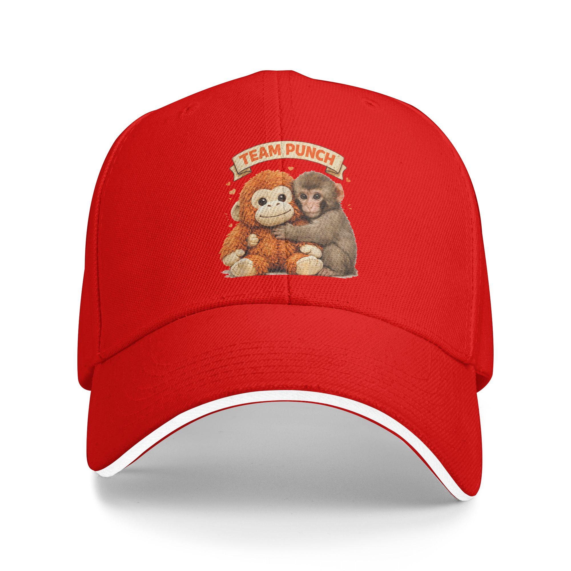 Cute Monkey Punch Panchi Kun Japan Baby Monkey Team Sun Baseball Cap Spring Unisex Adult Outdoor Sports Baseball Caps One Size