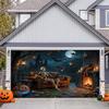 Creepy living room! Halloween garage skulls