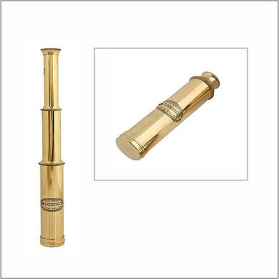 Royal Navy 12 Inch Full Length Handheld Collapsible Brass Telescope Vintage Marine Spyglass Pirate Monocular
