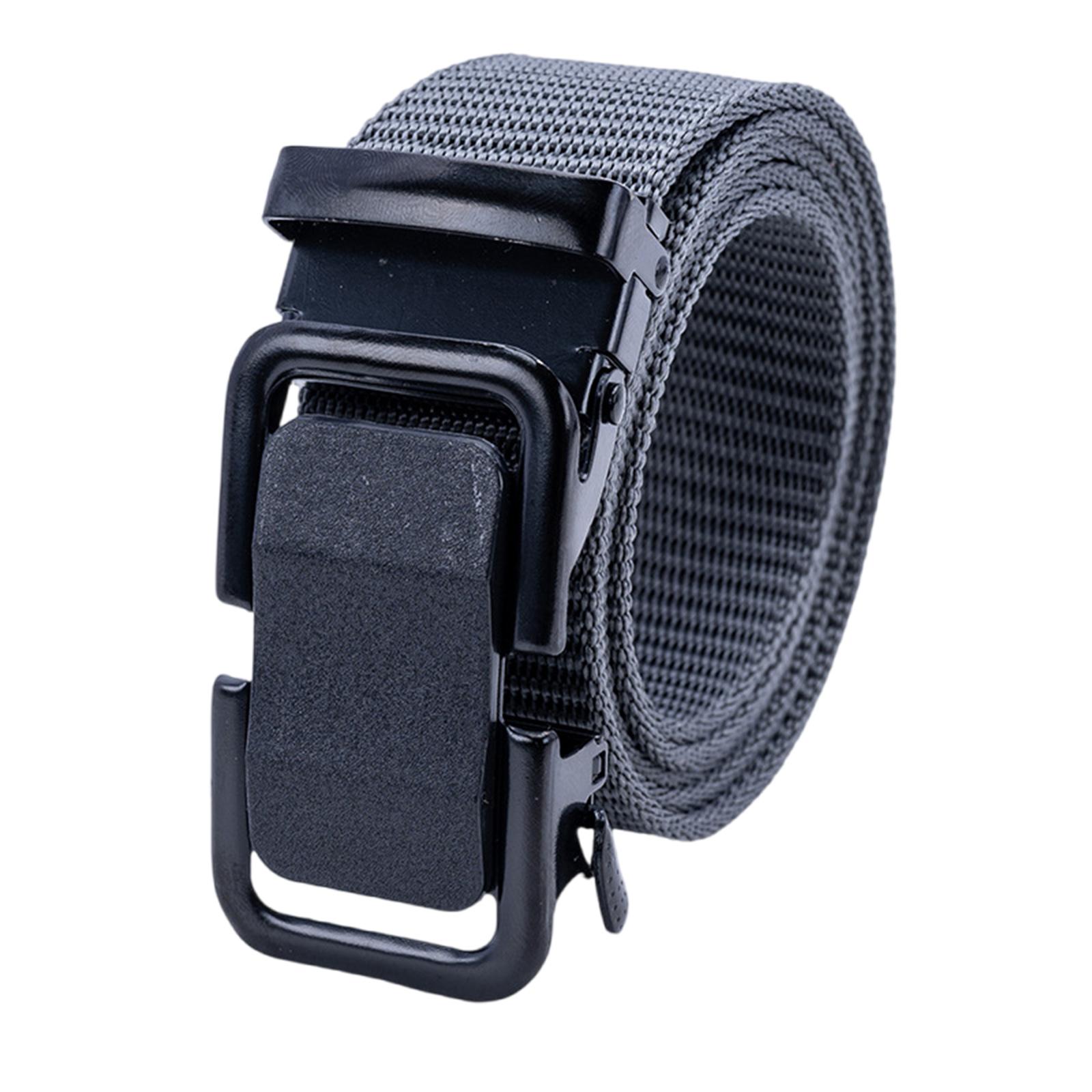 

Мужской тактический ремень 1,5 дюйма, нейлоновая стропа с автоматической пряжкой быстрого расстегивания для активного отдыха и работы серый