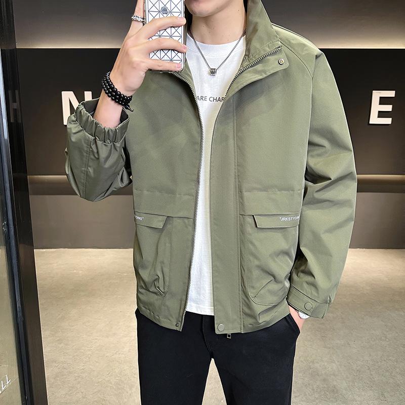 2025 Men's Casual Korean Style Trendy Jacket - Breathable & Comfortable for Spring and Autumn