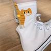6-1Pairs Cartoon Cat Socks with Balls Comfortable Cat Socks with Fuzzy Balls Novelty Animal Crew Cotton Socks for Outdoor Sports