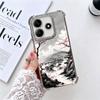 Japanese Minimalist Pine Tree Plating Phone Case For Xiaomi Redmi Note 14 15 Pro Plus 13 12 11 11S 11T 10 9S 9 5G Anti-Fall Aira
