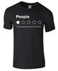 Persone Recensione a 1 Stella Regalo Divertente unisex bambini/adulti Maglietta Top