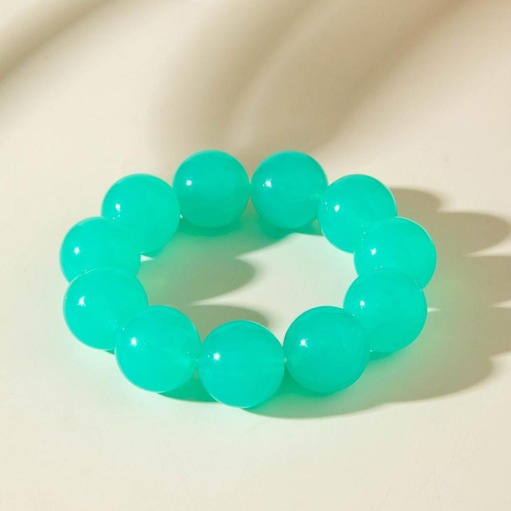 Summer New Jelly Transparent Acrylic Bead Hand String Women's Accessories Small Fresh Seaside Vacation Color Dopamine Style