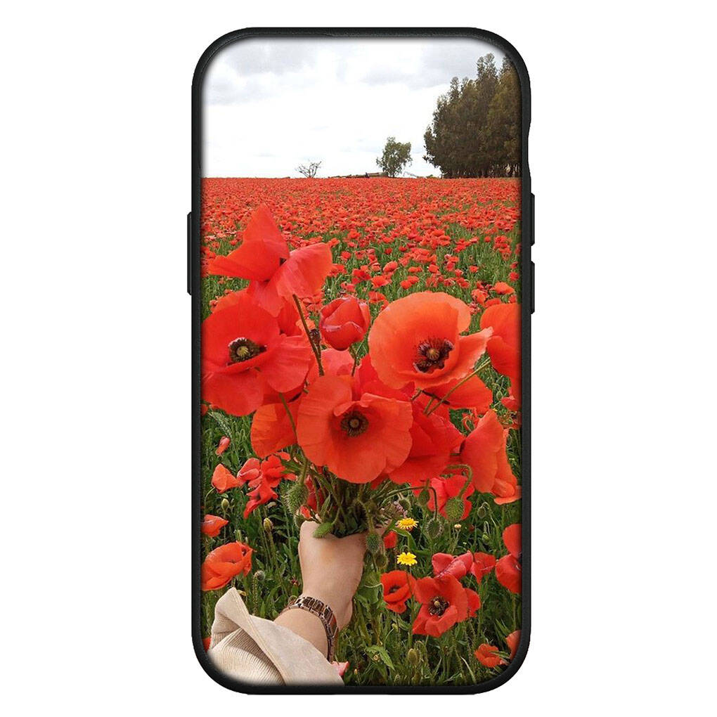 

для Samsung Galaxy S25 S24 S23 iPhone 17 16 15 Xiaomi Redmi Note 14 13 12 11 Plus Pro Max XR A37 A57 Чехол для телефона Цветок мака Цветение OPPO Huawei Чехол for OPPO A17 аэро