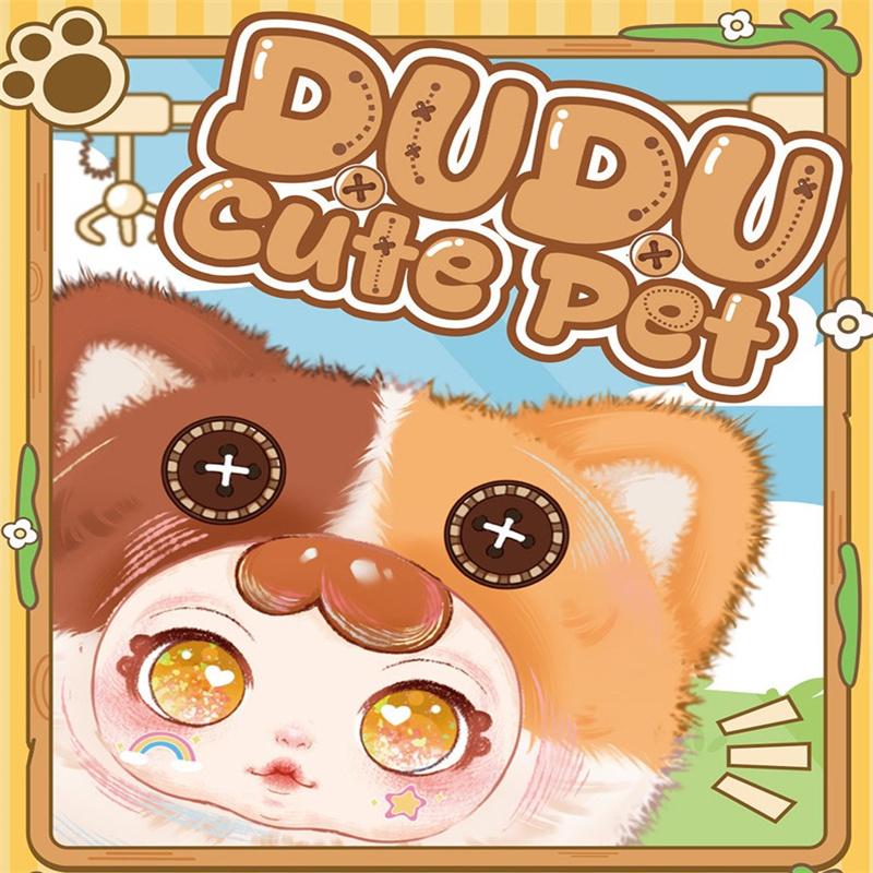 Dudu Cute Pet Series Plush Blind Box Figures Mystery Box Plush Bag Charm Toys