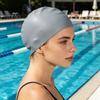 Adults Silicone Swim Cap Water Resistant Non-slip Elastic Long Short Hair Swimming Hat Solid Color Universal Men Women Swimming Pool Cap