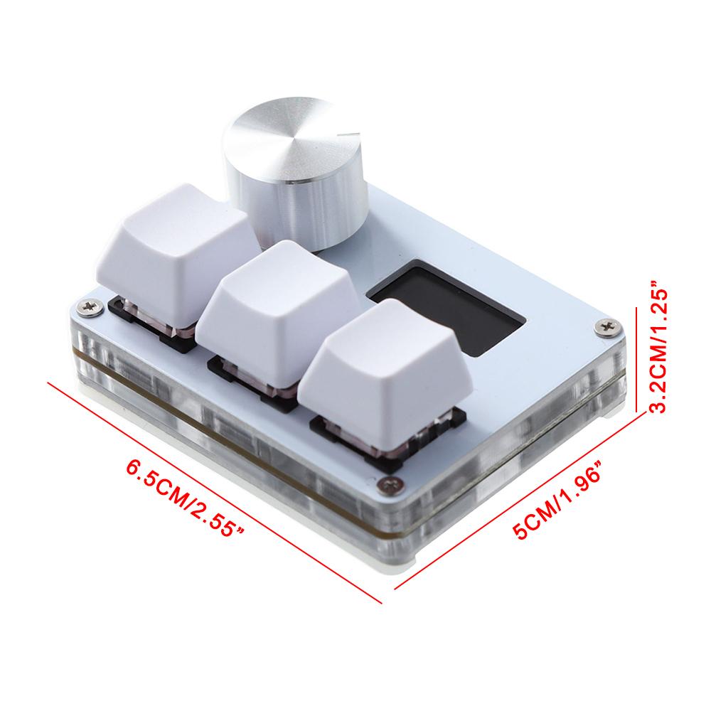 SayoDevice OSU Keyboard O3C Rapid Trigger Hall Switches Magnetic Red Switches Keyboard With Knob Screen Copy Paste Shotcut