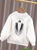 Children's Loose Round Neck Sweatshirt Pure Cotton Top for Spring and Autumn