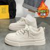 Internet celebrity popular men's shoes winter Korean version versatile low-top sports board shoes youth velvet warm two cotton shoes thick sole