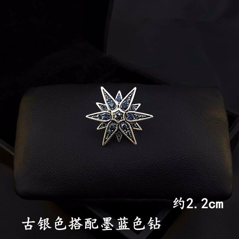 Men's Suit Brooch Groom Wedding Collar Flower Korean Version Wedding Collar Pin Suit Pin Brooch Simple Badge Accessories