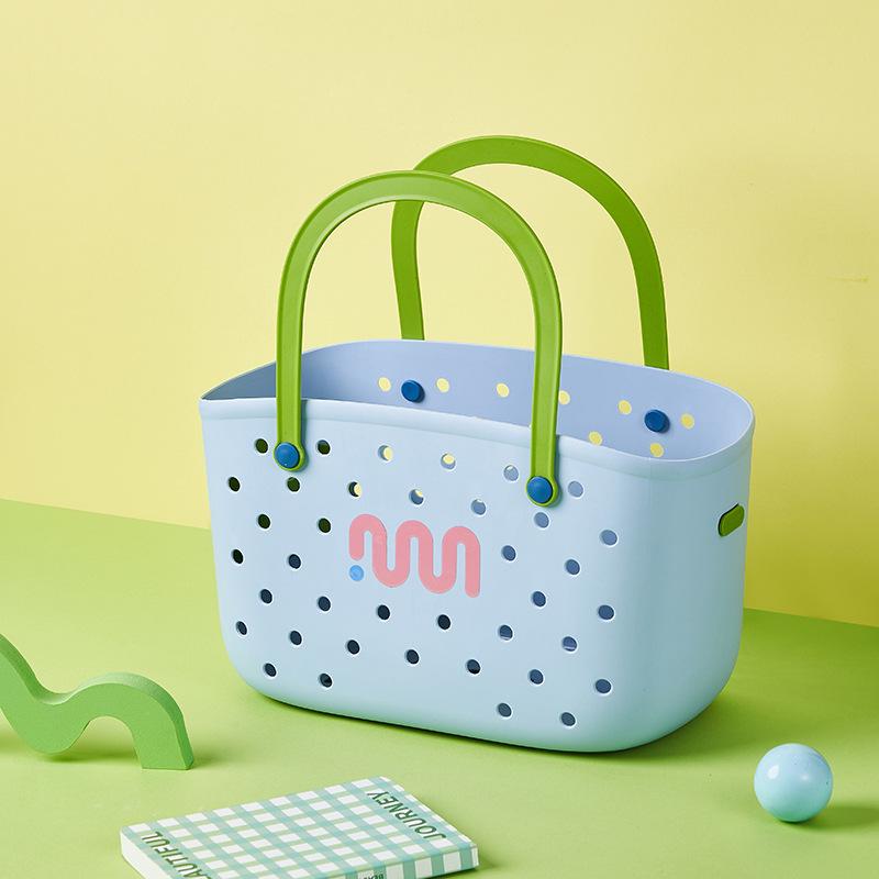 Large Capacity Handheld Bathroom Storage Basket for Women