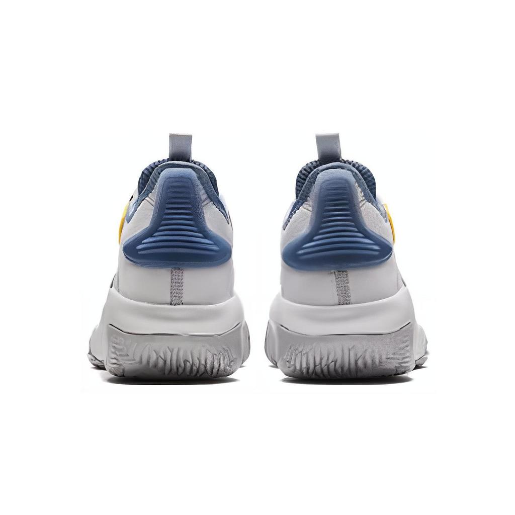 Anta Durable Breathable Mid-Top Kids Basketball Shoes Kids sneaker Gray White A312411107-1