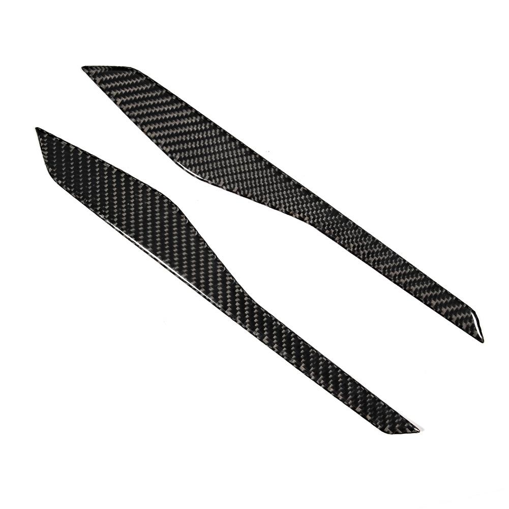 2 st Äkta Kolfiber Mittkonsolpanel Dekorlist Passar för Ford Explorer 2013 2018