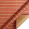 Christmas Gift Wrapping Roll for Holiday Presents - 43cm, Festive Brown for Gift Wrapping