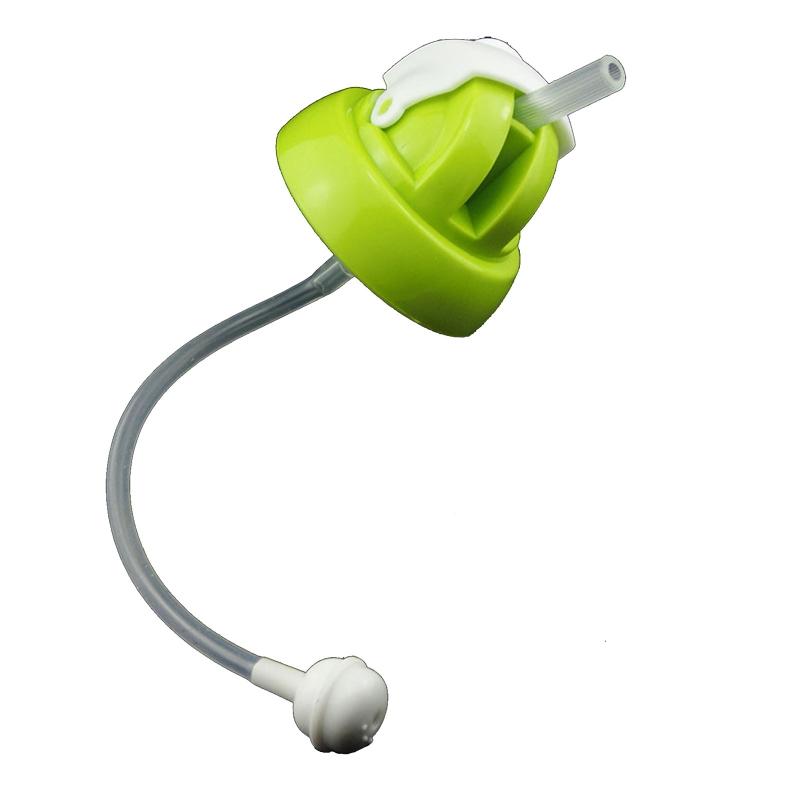 Weighted Straw Sippy Cup Conversion Kit for Pigeon Baby Bottles Straw Cup Converter for Wide Neck Bottles зелёный