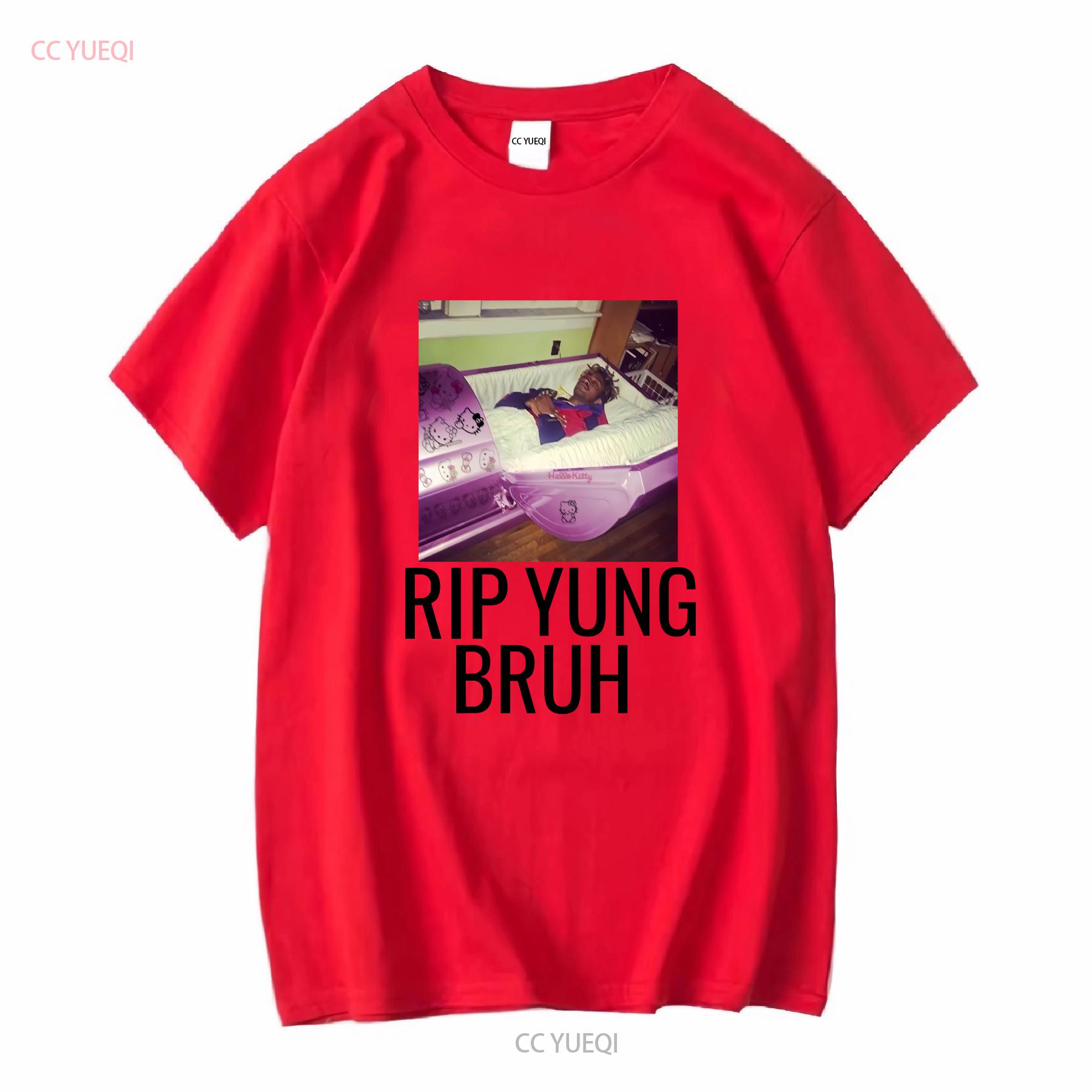

RIP YUNG BRUH футболка T-shirt лил трейси с длинным или коротким рукавом винтажная стираная немного унисекс эластичная модная повседневная S