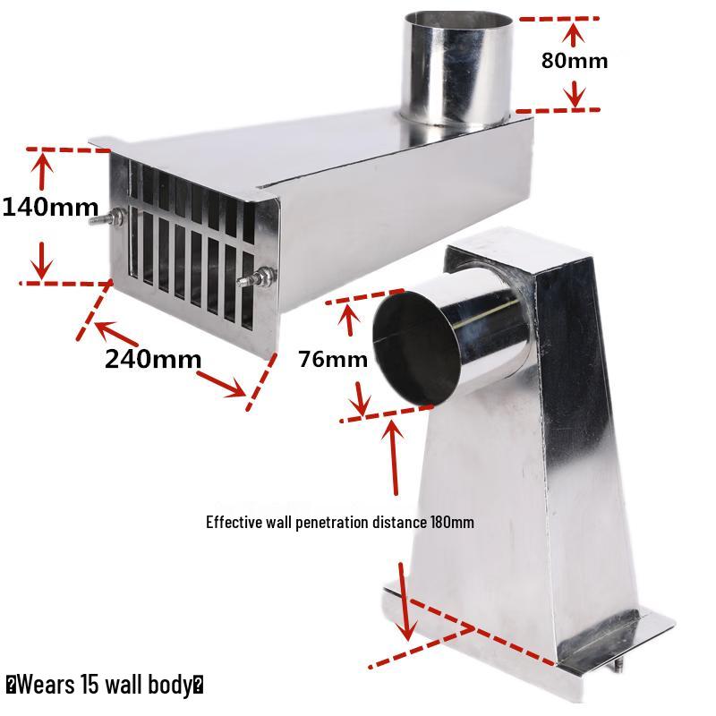 YunDuo 304 Stainless Steel Side-Entry Rainwater Hopper