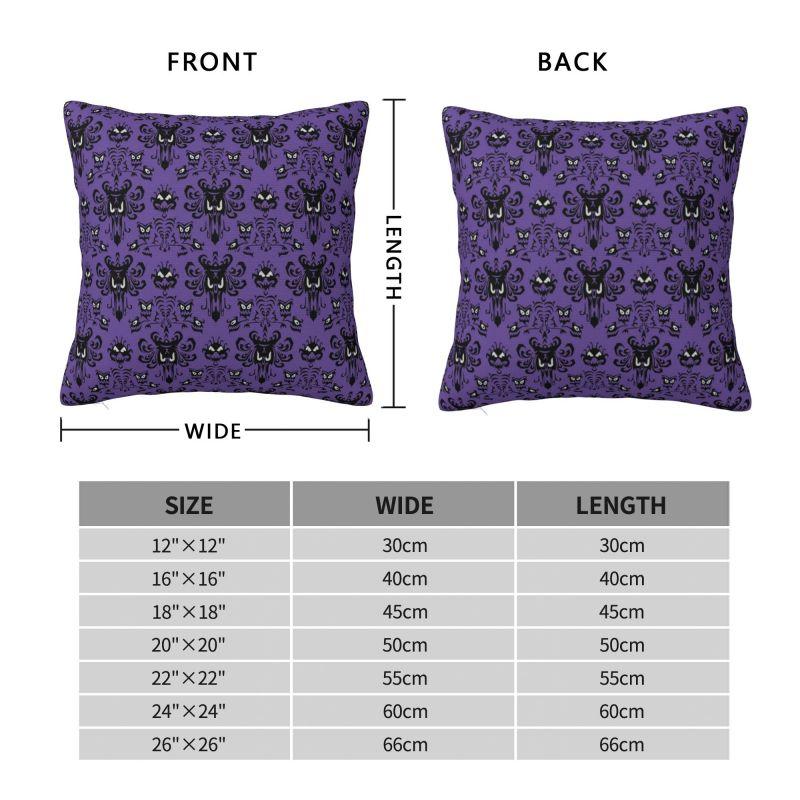 Custom Halloween Haunted Mansion Pillow Case 40x40cm Cushion Cover Decoration Salon Square Pillowcase