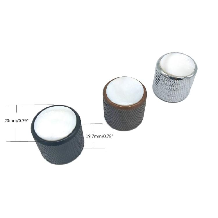 Metal Potentiometer Control Knob Volume Knob Electric Guitar Bass Knob Parts