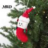 Festive Home Party Supplies Christmas Felt Ornament, Handmade Wool Santa Candy Cane House Soft Woolen Decorations for Kids Snowman Hanging Holiday