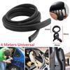 4m/13ft Rubber Built-in Stainless Car Door Edge Engine Hood Trunk Sealing Strip