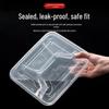 Disposable 4-Compartment Takeaway Lunch Boxes
