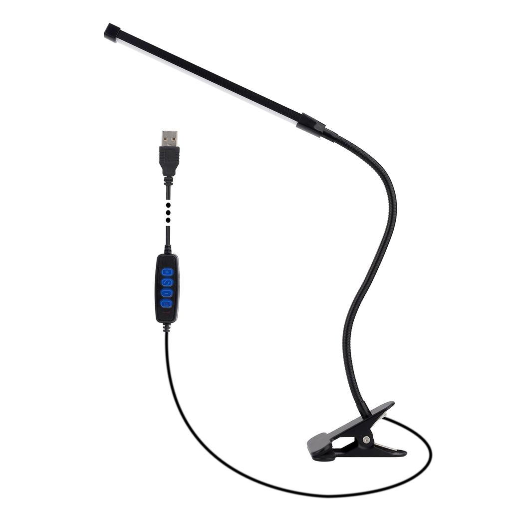 Folding LED Desk Lamp Clip on Type Rechargeable Plug in Long Arm Usb Bedside Study College Dormitory Work Eye