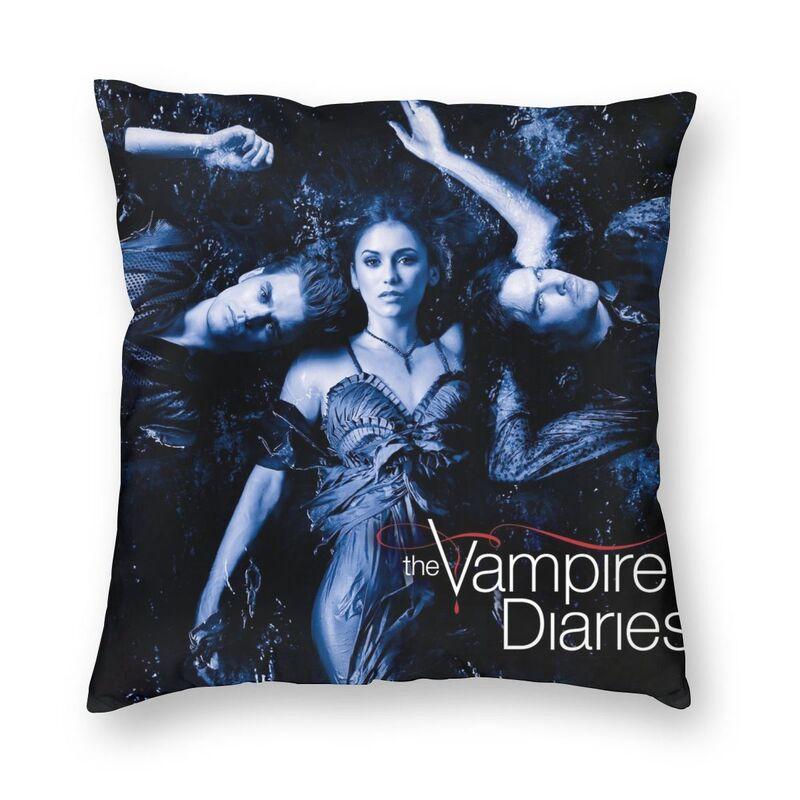 Federa Cuscino The Vampire Diaries Stampa 3D Double-Sided Horror Serie TV Cuscino Decorativo per Auto Personalizzato Decorazione Casa