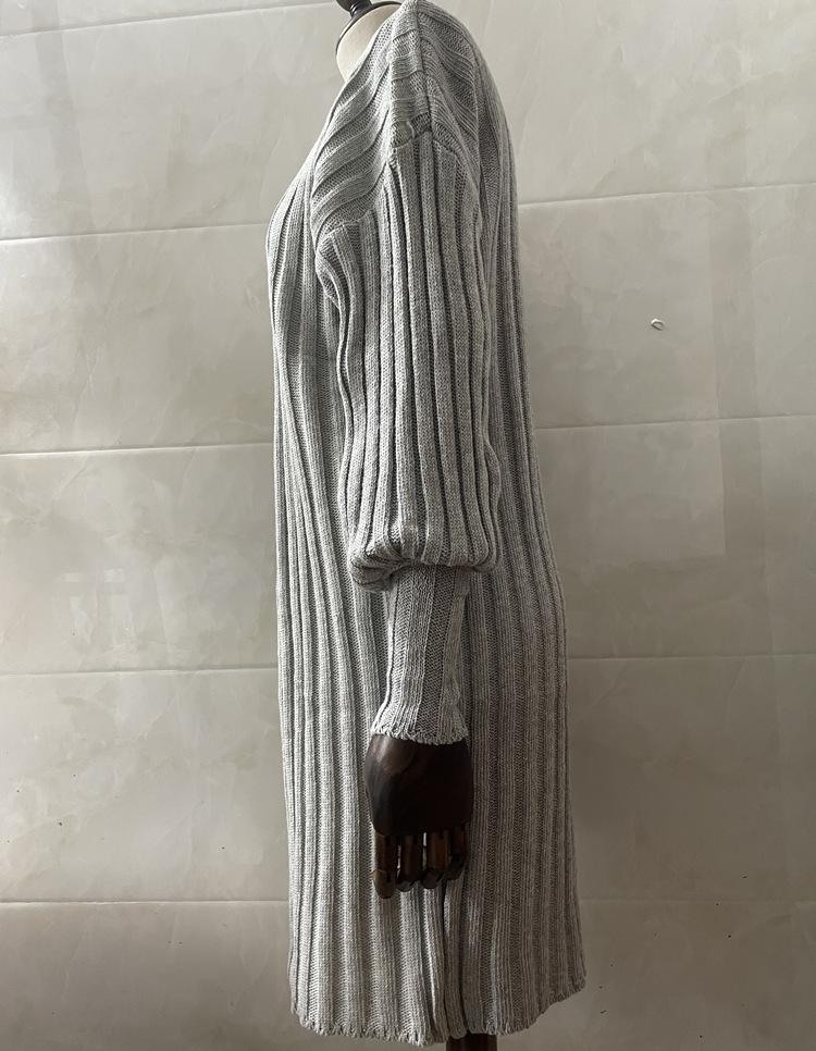 2025 Autumn/Winter Fashion Plus Size Batwing Sleeve Knitted Cardigan Sweater