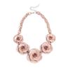 Collana Boema con Fiore in Acrilico - Catena Colorata per Maglione a Forma di Rosa