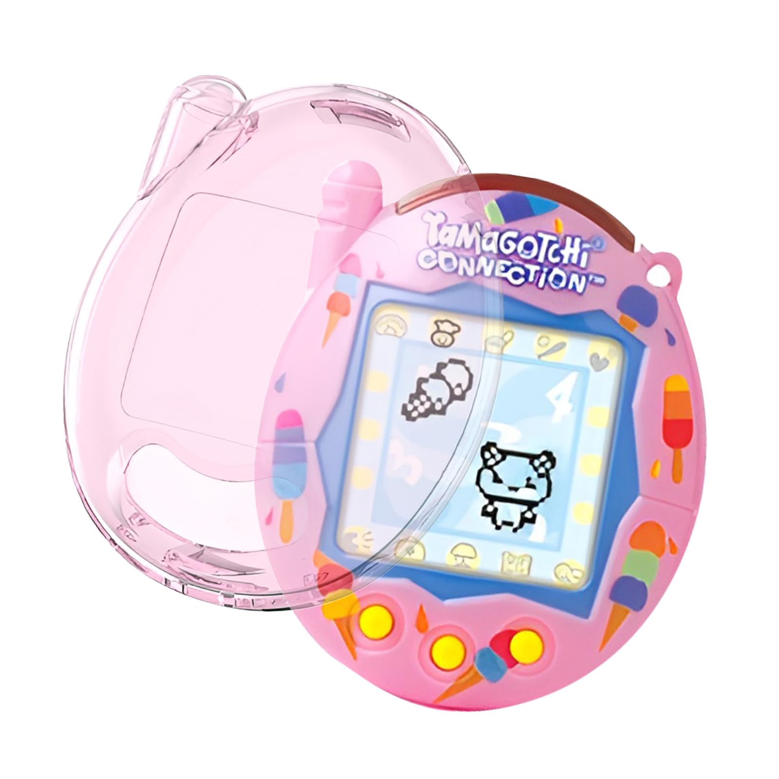 

Kumomi Для Tamagotchi Connection Спеціальний Повноцінний Захист Жорсткий Кейс Стійкість до Стирання Подряпин Прозорий Полікарбонатний Матеріал Висока Адгезія Захист Ударостійкий