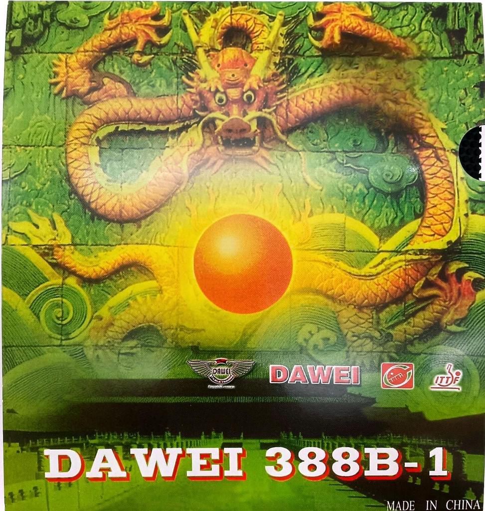 DAWEI 388B-1 S HOUBOU FARBA GUMA Profesionálna stolnotenisová pálka Guma Krátke bodky ITTF Schválená stolnotenisová guma