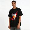Flame Number 7 Racing Print Casual Motorsport Style Tee Pure Cotton T-shirt