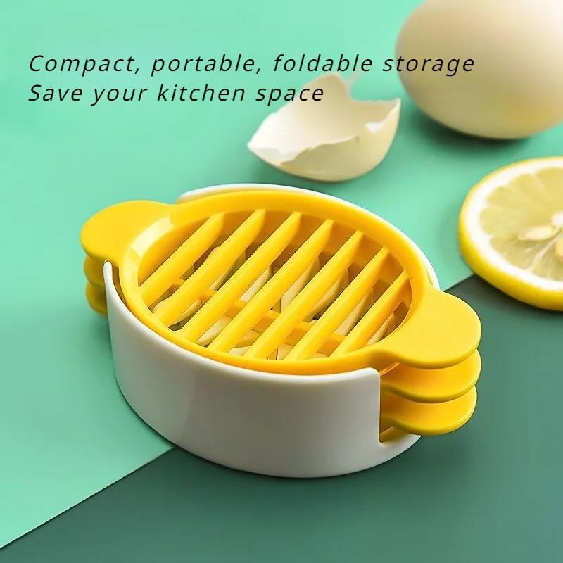 New 1set 3 In 1 Egg Slicer Multi-functional Egg Cutter Kitchen Creative Tool Kitchen Accessories 2